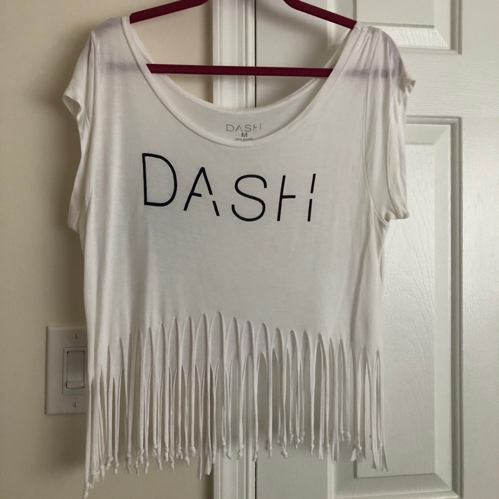 Kardashian’s Dash fringed Tee